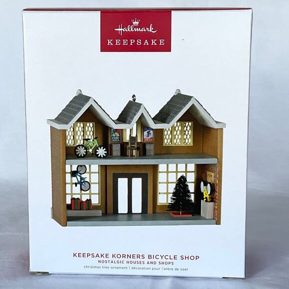 Keepsake Korners Bicycle Shop Ornament Nostalgic Houses & Shops 2022 Hallmark - Picture 5 of 7